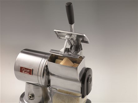 Ariete 449 Rallador Eléctrico Professionnel, Râpe Électrique Pro Inox avec Moteur Induction Silencieux pour Fruits Secs, Fromage et Pain, Facile à Nettoyer