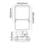 Edm Projecteur LED encastrable 30W 2360lm 6000K lumière froide IP65 14x13,3cm