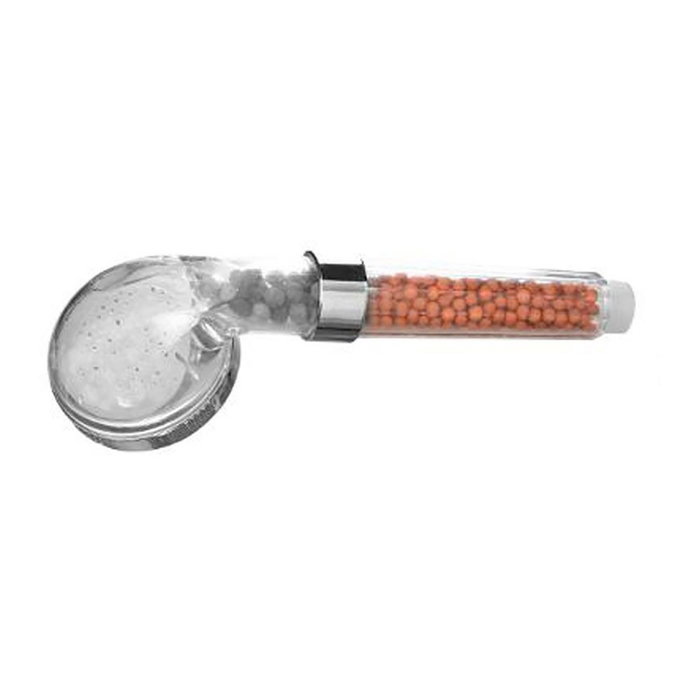 5Five Poignée de douche filtrante avec pierres minérales relaxantes ABS chromé transparent Ø7,9x7,5x24,5 cm 5Five Poignée de douche filtrante avec pierres minérales relaxantes ABS chromé transparent Ø7,9x7,5x24,5 cm