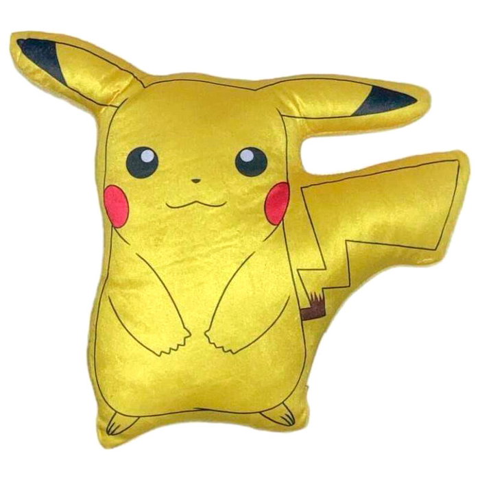 NINTENDO Coussin 3D Pikachu Pokémon - Taille 35 cm en Velboa - Décoration et Confort NINTENDO Coussin 3D Pikachu Pokémon - Taille 35 cm en Velboa - Décoration et Confort