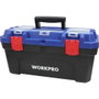 Workpro Coffre à outils 41 x 23 x 20,5 cm, PVC, noir bleu rouge