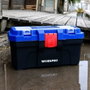 Workpro Coffre à outils 41 x 23 x 20,5 cm, PVC, noir bleu rouge