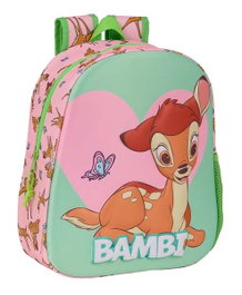 Safta Sac à dos 3D Bambi pour enfant 3 ans - 27 x 33 x 10 cm