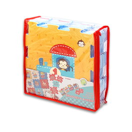 TACHAN - Tapis-Puzzle en EVA, 19 Pièces (30.5x30.5 cm) avec Animaux et Train pour Enfants dès 18 Mois