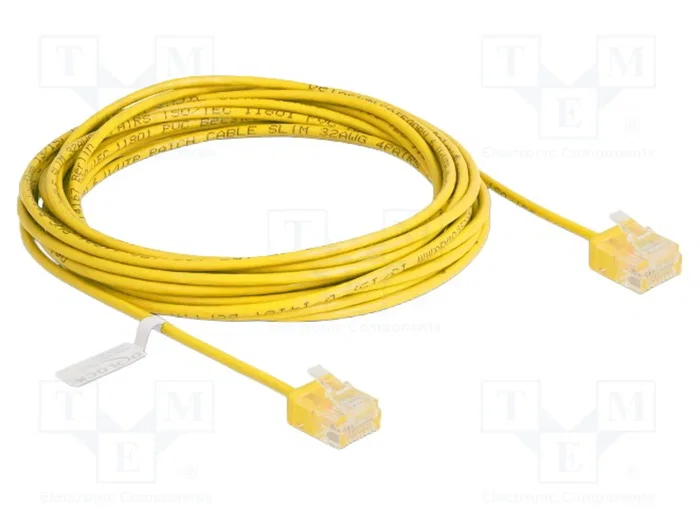DELOCK Câble Ethernet Cat 6 U/UTP RJ45 5m Jaune DELOCK Câble Ethernet Cat 6 U/UTP RJ45 5m Jaune
