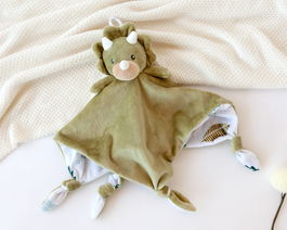 KioKids Doudou Dinosaurio en peluche - Doudou dinosaure vert pour bébé dès la naissance - 0 mois+