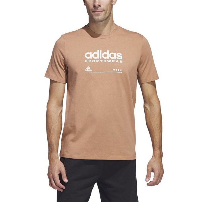 T-shirt à manches courtes homme Adidas Lounge Marron Clair 46
