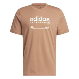 T-shirt à manches courtes homme Adidas Lounge Marron Clair 46