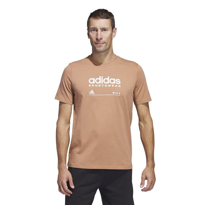 T-shirt à manches courtes homme Adidas Lounge Marron Clair 46