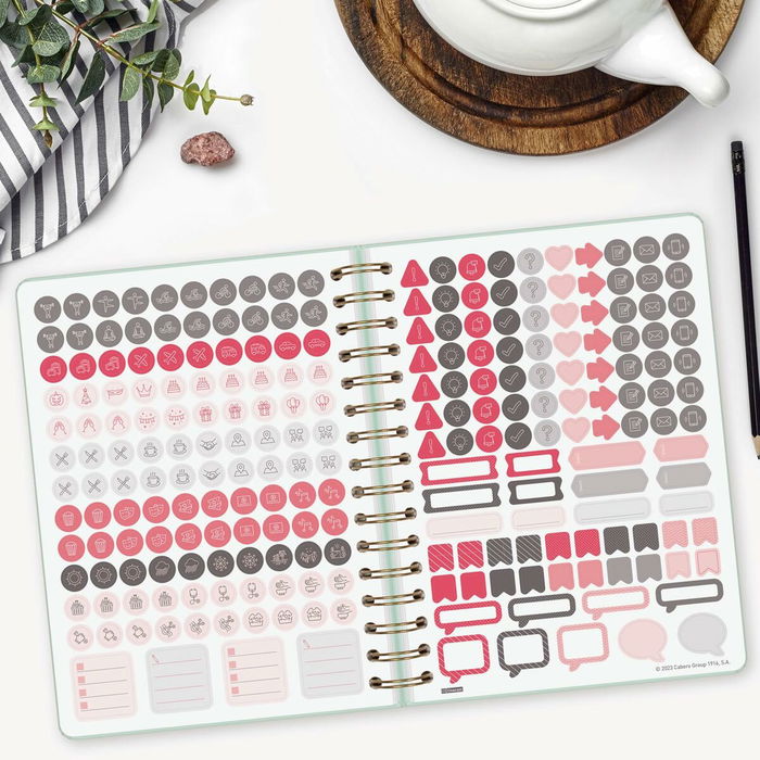 Agenda Finocam Alma Menthe A5 15,5 x 21,2 cm 2026