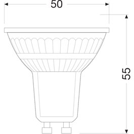 Ledvance/Osram Ampoule LED GU10 2W 360Lm 2700K 36º IP20