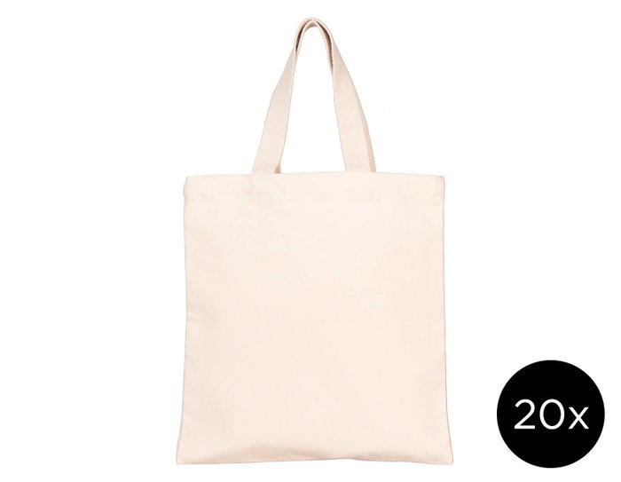 Innspiro Sac en coton plat 27x29 cm, Lot de 20 unités Innspiro Sac en coton plat 27x29 cm, Lot de 20 unités