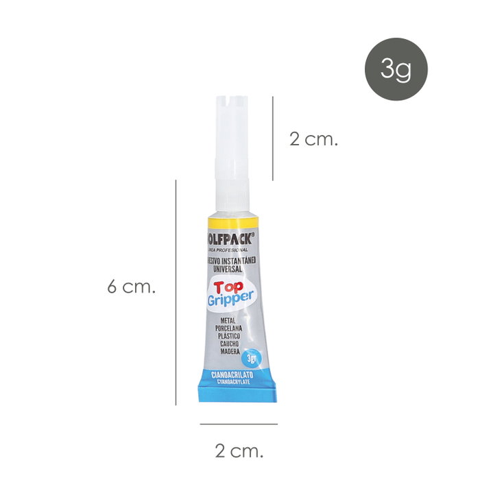 WOLFPACK LINEA PROFESIONAL Colle cyano Wolfpack - 3 g