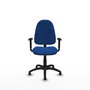 PIQUERAS Y CRESPO Chaise de bureau Algarra, Simili cuir bleu