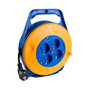 Solera 7412/1 Enrouleur de câble 10 m 4 prises bipolaires avec terre 3000 W H05VV-F 3G1,00 mm²