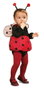 My Other Me Costume bébé Coccinelle déguisement fille garçon Taille 0-6 mois - Rouge Noir - 100% Polyester