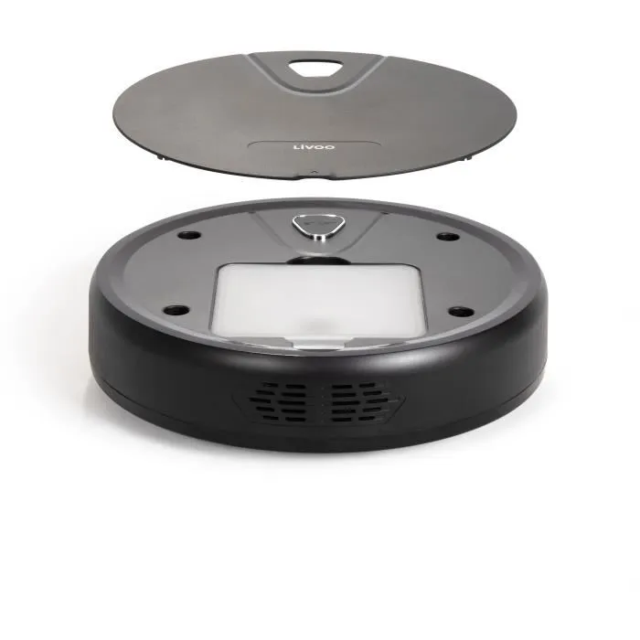 Livoo Robot Aspirateur DOH135N - 800 Pa - Autonomie 70 min - Réservoir 500 mL - Niveau sonore 67 dB - Noir Livoo Robot Aspirateur DOH135N - 800 Pa - Autonomie 70 min - Réservoir 500 mL - Niveau sonore 67 dB - Noir