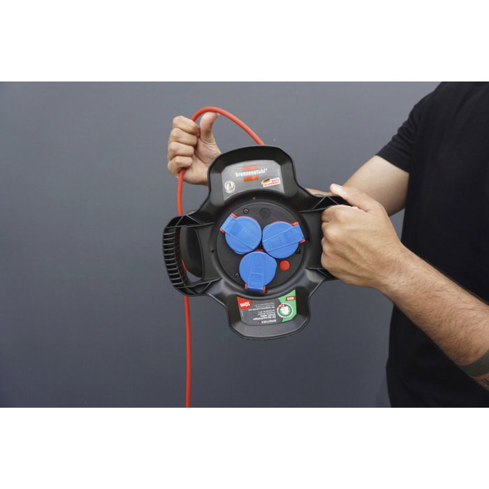 Brennenstuhl X-Gum IP44 Enrouleur de câble en caoutchouc 10 m H07RN-F 3G1.5