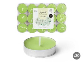Acorde Lot de 30 Bougies Chauffes-Plats Jasmin Vert Cera 10g 19x2.7x11cm (Set de 24)