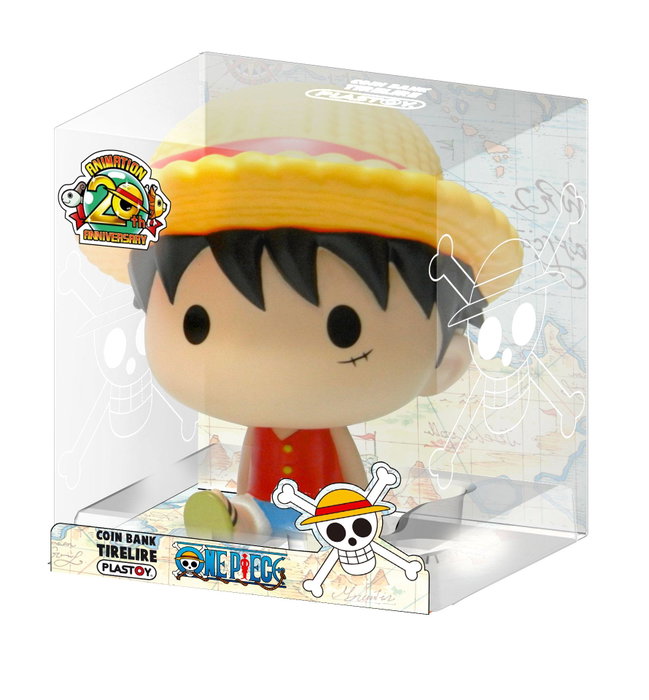Plastoy Figure Tirelire Luffy Chibi One Piece 16cm Plastoy Figure Tirelire Luffy Chibi One Piece 16cm