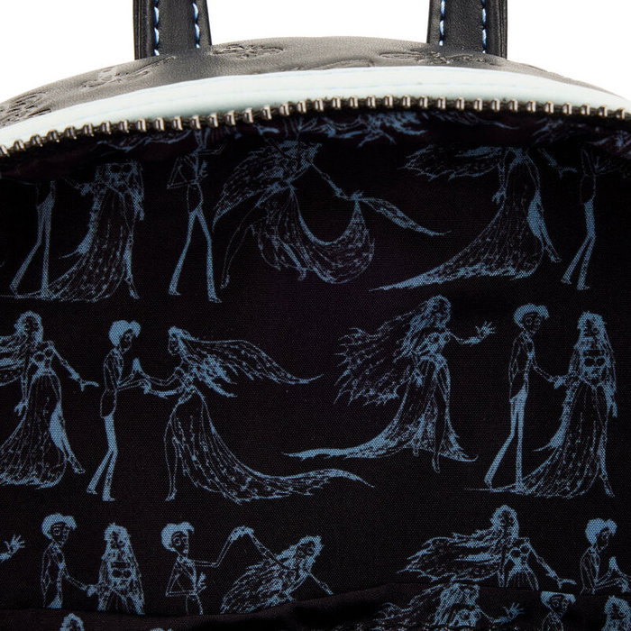 Loungefly Sac à dos miniature 26 cm Emily Bouquet - La Novia Cadaver - Cordura vegan, bretelles réglables
