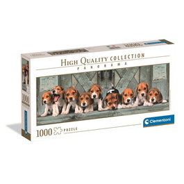 Clementoni Puzzle 39435 1000 Pièces - Chiens Beagles - Puzzle Adulte 98 x 33 cm