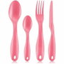 Bodum Topee Bistro Lunch box compartimentée Rose avec couverts