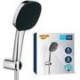 GROHE Ensemble de douche Vitalio Comfort 110 26399001 - Pommeau 2 jets, support mural et flexible 1.75m - Sélection facile et économie d'eau