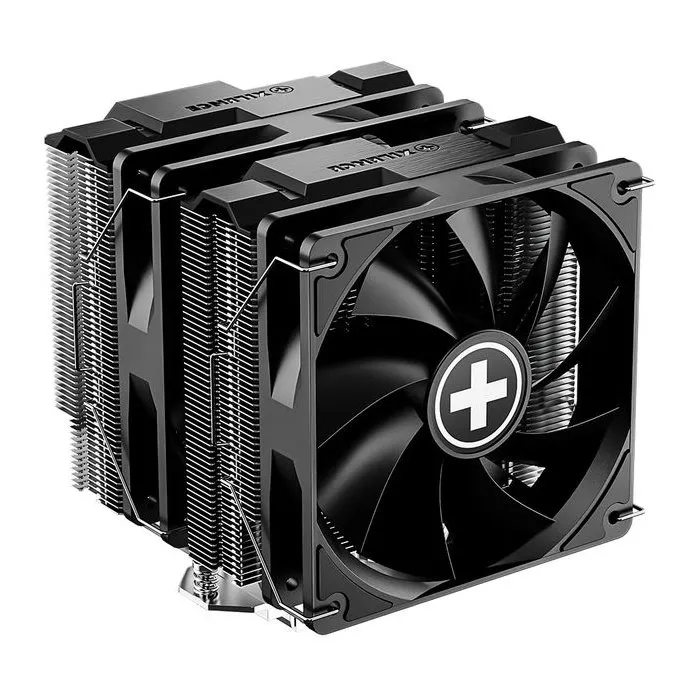 Xilence M403PRO.ARGB - Ventilateur de processeur multi-socket avec double tour, TDP 260W, 2 ventilateurs PWM 120mm, finition noir/gris, sans RGB