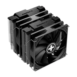 Xilence M403PRO.ARGB - Ventilateur de processeur multi-socket avec double tour, TDP 260W, 2 ventilateurs PWM 120mm, finition noir/gris, sans RGB