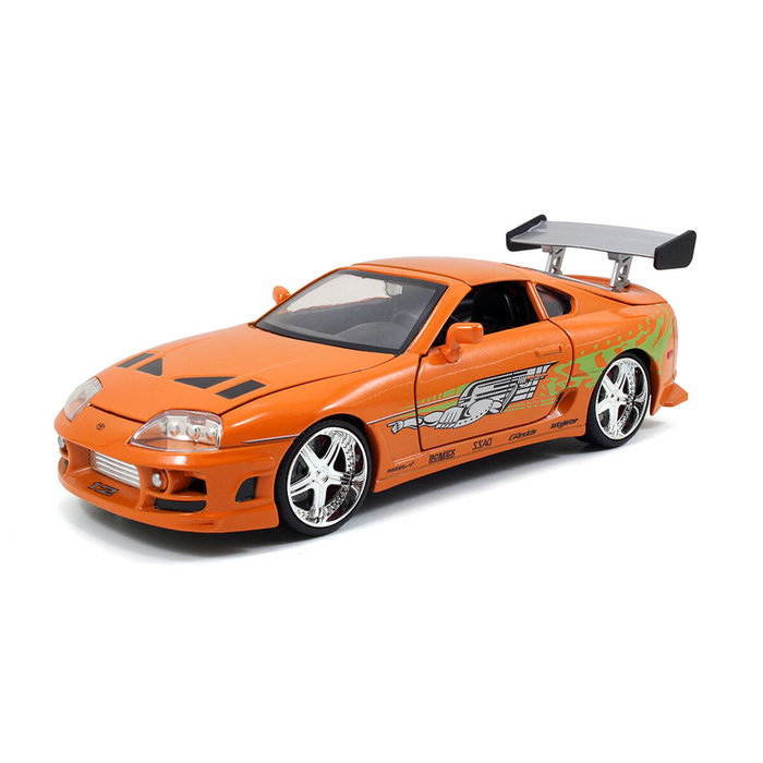 Playset Fast & Furious Brian & Toyota Supra 2 Pièces Playset Fast & Furious Brian & Toyota Supra 2 Pièces
