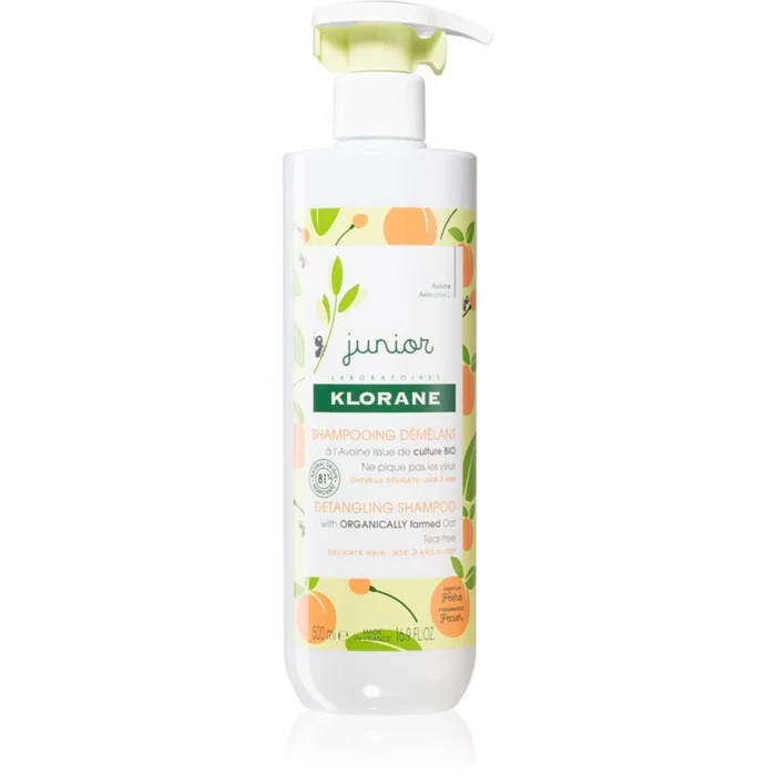Klorane JUNIOR Shampooing démêlant pêche 500 ml