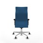 Piqueras Y Crespo Fauteuil Albacete Bleu Clair avec mécanisme Synchro et base aluminium