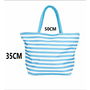 Sac de plage Bismark Bleu Rose Oxford 50 x 16 x 35 cm