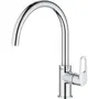 GROHE Mitigeur Monocommande pour Évier, Robinet de Cuisine à 1 Volant, Chromé Brillant