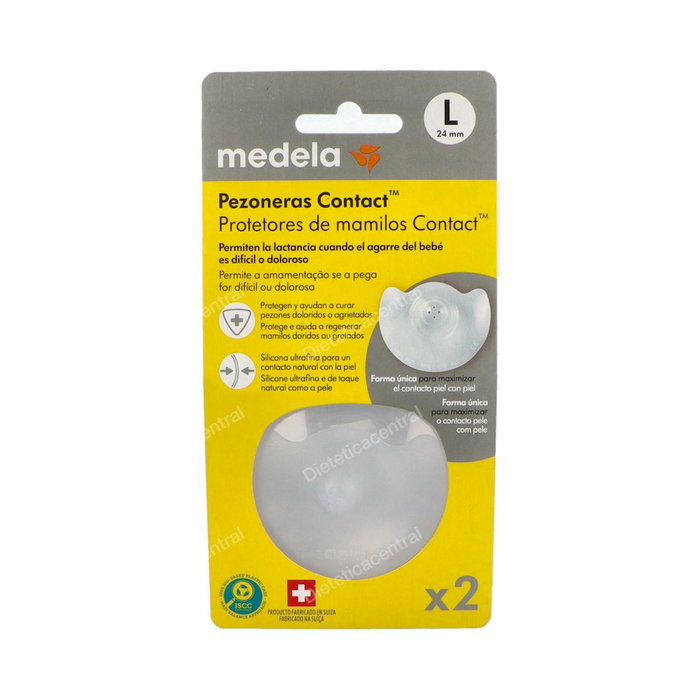 Medela Tétine de contact en silicone Contact T/L 24 mm x2 2001631 Medela Tétine de contact en silicone Contact T/L 24 mm x2 2001631