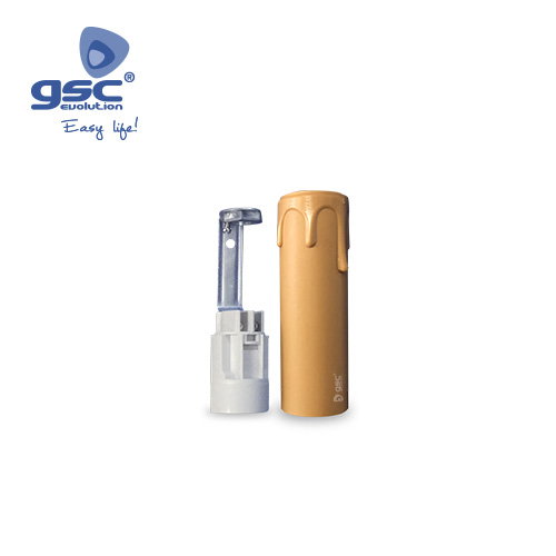 GSC Evolution Porte-lampe bougie E14 85mm Beige/Crème