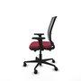 PIQUERAS Y CRESPO Chaise Haches Synchrone/Traslack Bordeaux/Gris