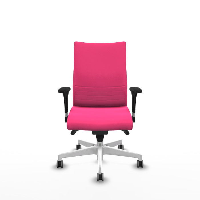 Piqueras Y Crespo Chaise Albacete Confidente Rose avec Mécanisme Synchrone et Base Blanche