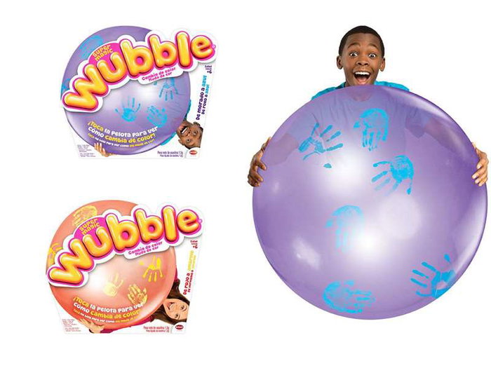 Bizak Wubble Super Magic Bubble, bulle géante qui change de couleur, taille 60 à 75 cm, modèle assorti