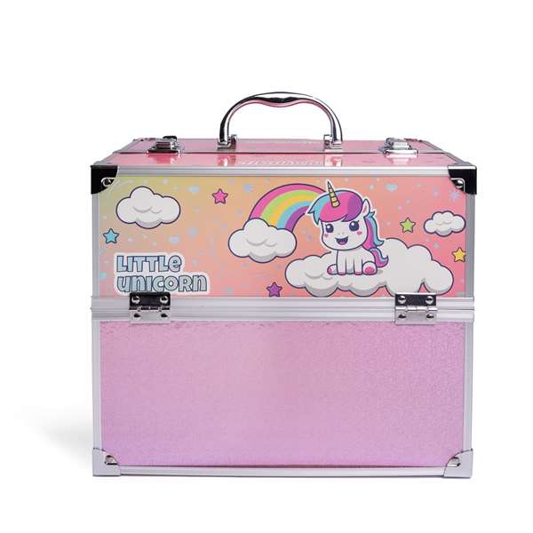 Aquarius Cosmetic - Malette de maquillage Little Unicorn Mega Beauty Martinelia, 32 fards à paupières, 16 blushs et bronzers, 14 brillants à lèvres, 6 crèmes scintillantes