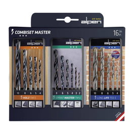 ALPEN Kombiset Coffret de 16 Mèches