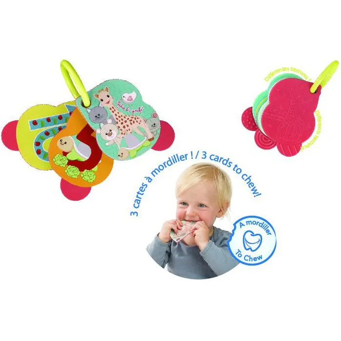 Sophie La Girafe Numerogolo - Imagier bébé avec anneau ouvrant et cartes chiffres colorées pour l'apprentissage et le soulagement des gencives