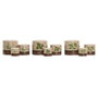 Home ESPRIT Lot de 3 Cache-pots Cottage Marron et Vert en Céramique