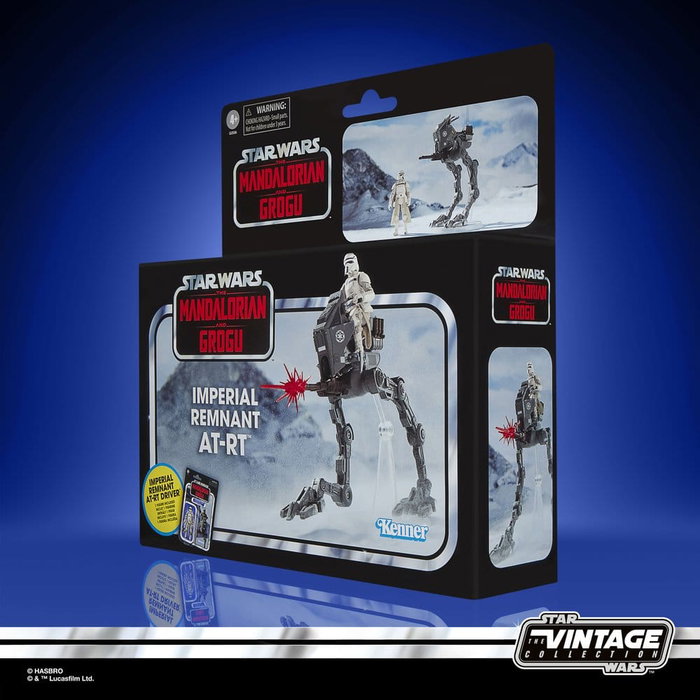Hasbro Star Wars The Vintage Collection Véhicule Imperial Remnant AT-RT et figurine