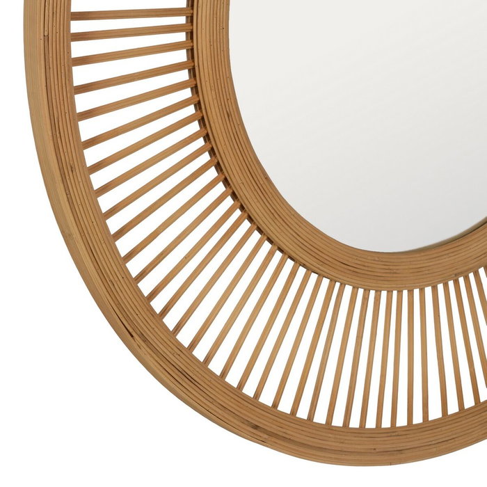 BigBuy Home Miroir mural Naturel 90 x 2,5 x 90 cm