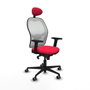 Piqueras y Crespo 2D036G1 Chaise de Bureau avec Appui-tête Rouge