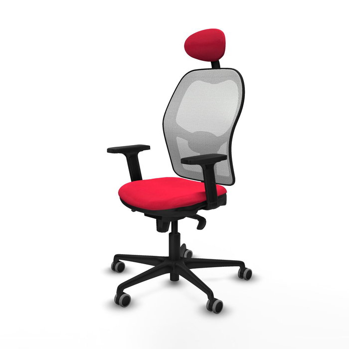 Piqueras y Crespo 2D036G1 Chaise de Bureau avec Appui-tête Rouge