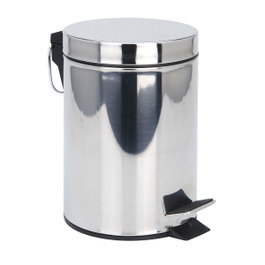 Basics Poubelle avec pédale en acier inoxydable 3 l