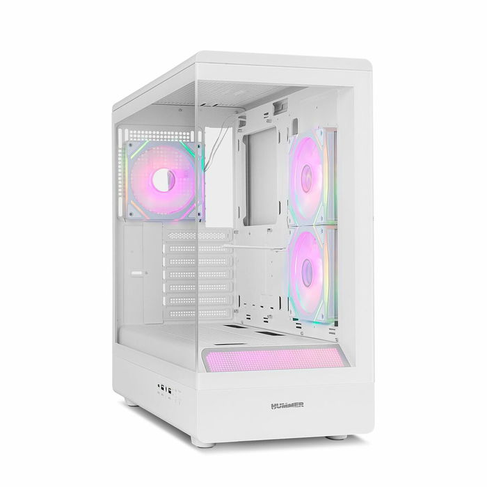 Boîtier ATX semi-tour Nox-Xtreme NXHUMMERSIGNAWH Blanc Boîtier ATX semi-tour Nox-Xtreme NXHUMMERSIGNAWH Blanc